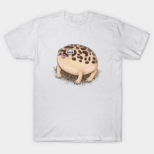 Cute brown desert rain frog cartoon illustration T-Shirt